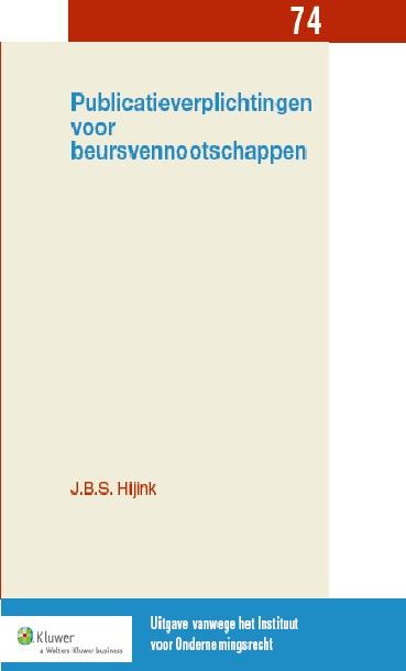 Omslag van Publicatieverplichtingen voor beursvennootschappen