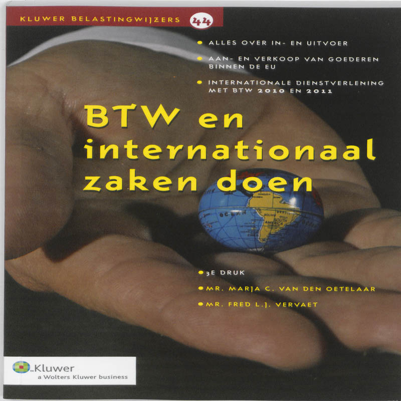 Omslag van BTW en internationaal zaken doen
