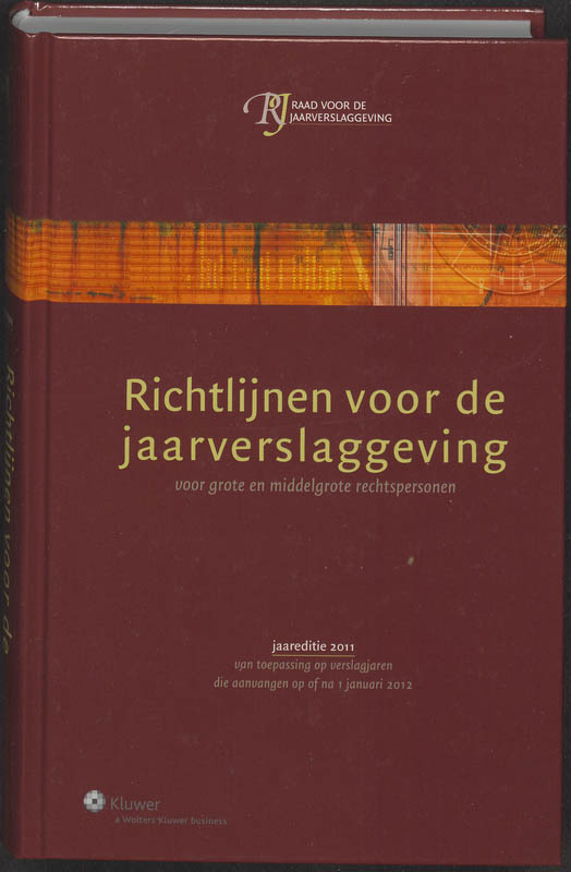 Omslag van Richtlijnen voor de jaarverslaggeving