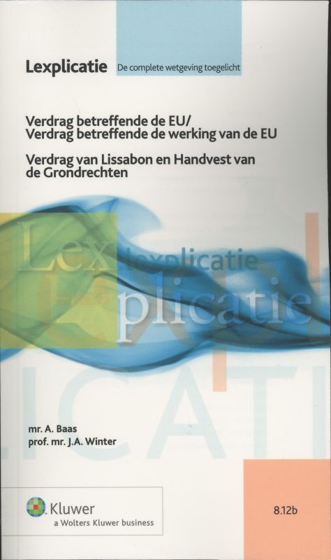 Omslag van Verdrag betreffende de EU/Verdrag betreffende de werking van de EU