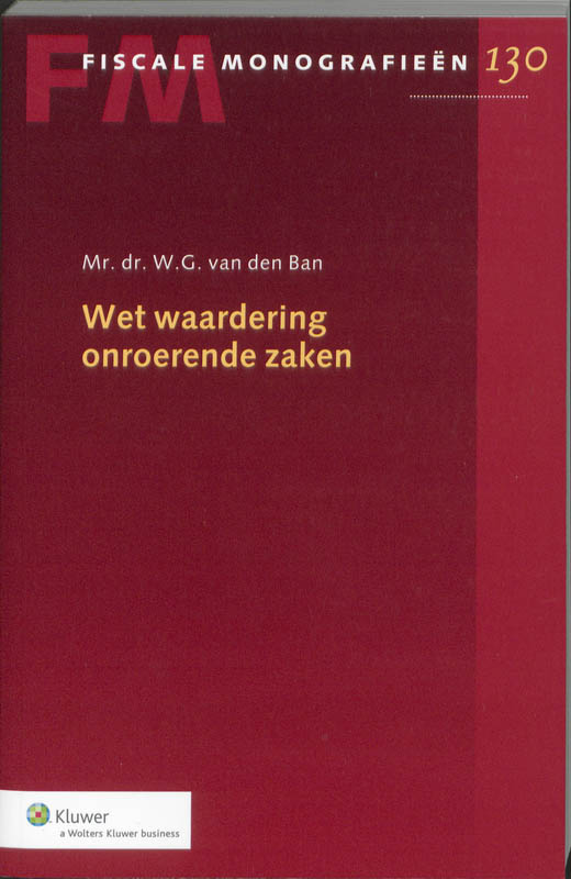 Omslag van Wet waardering onroerende zaken