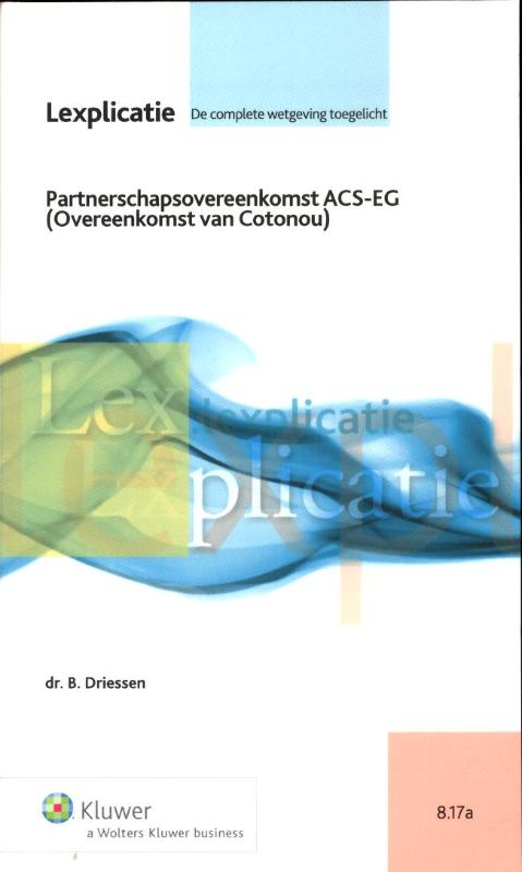 Omslag van Partnerschapsovereenkomst ACS-EG (overeenkomst van Cotonou)