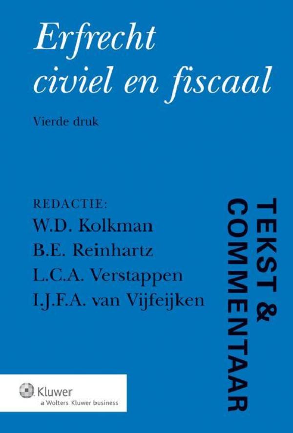 Omslag van Erfrecht civiel en fiscaal