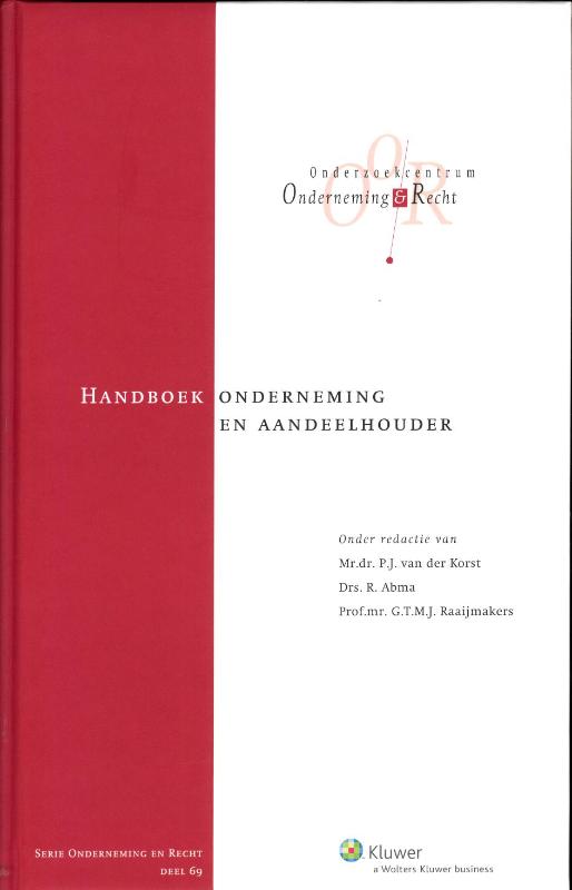 Omslag van Handboek onderneming en aandeelhouder