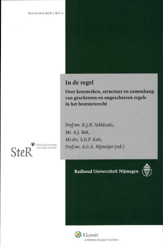 Omslag van In de regel