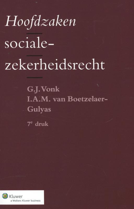 Omslag van Hoofdzaken socialezekerheidsrecht