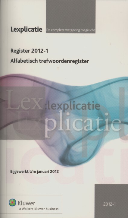 Omslag van Alfabetisch trefwoordenregister