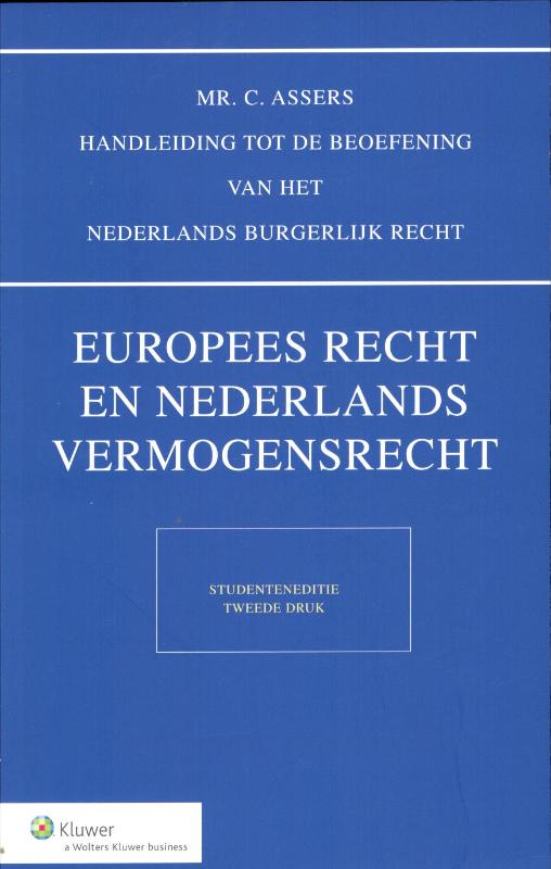 Omslag van Asser 3-I* Studenteneditie Europees recht en Nederlands vermogensrecht