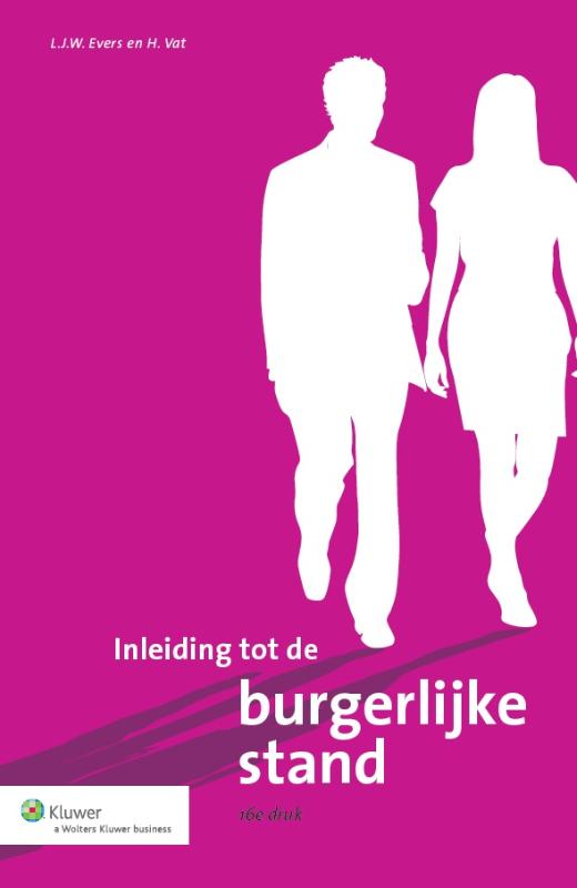 Omslag van Inleiding tot de burgerlijke stand