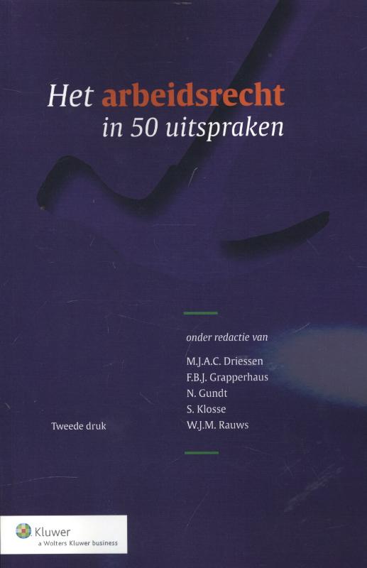 Omslag van Het arbeidsrecht in 50 uitspraken