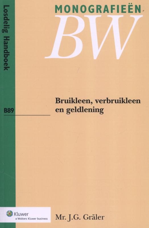 Omslag van Bruikleen, verbruikleen en geldlening