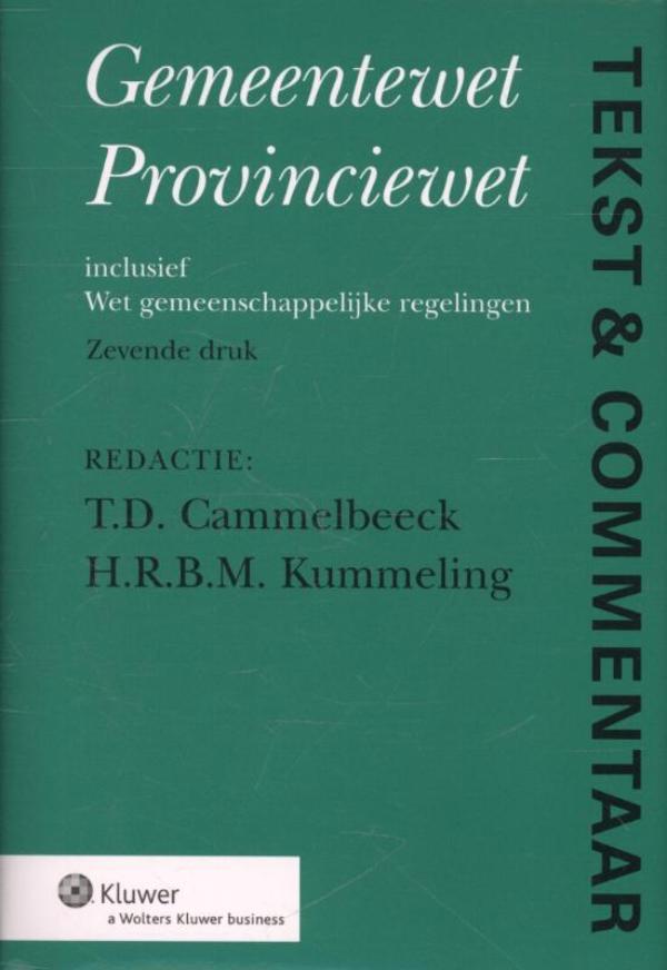 Omslag van Gemeentewet Provinciewet