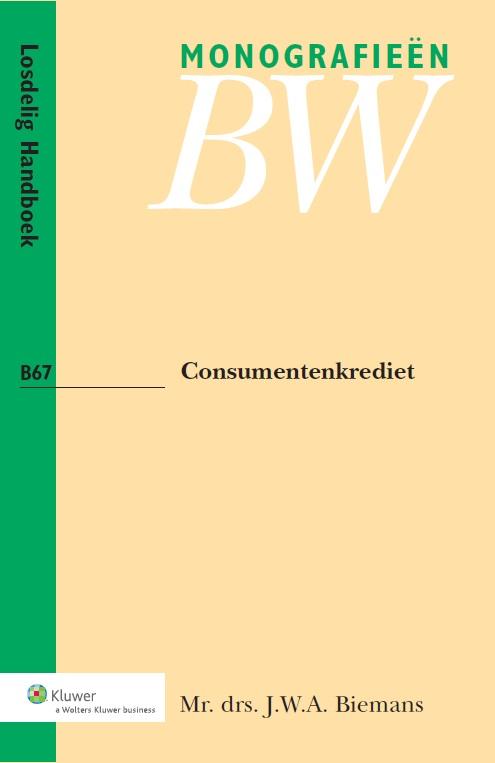Omslag van Consumentenkrediet