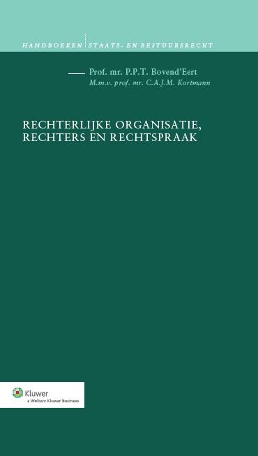 Omslag van Rechterlijke organisatie, rechters en rechtspraak