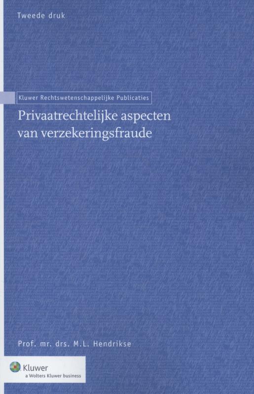 Omslag van Privaatrechtelijke aspecten van verzekeringsfraude