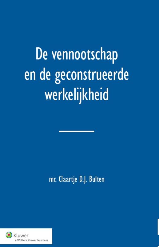 Omslag van De vennootschap en de geconstrueerde werkelijkheid