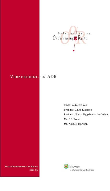 Omslag van Verzekering en ADR