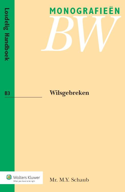 Omslag van Wilsgebreken