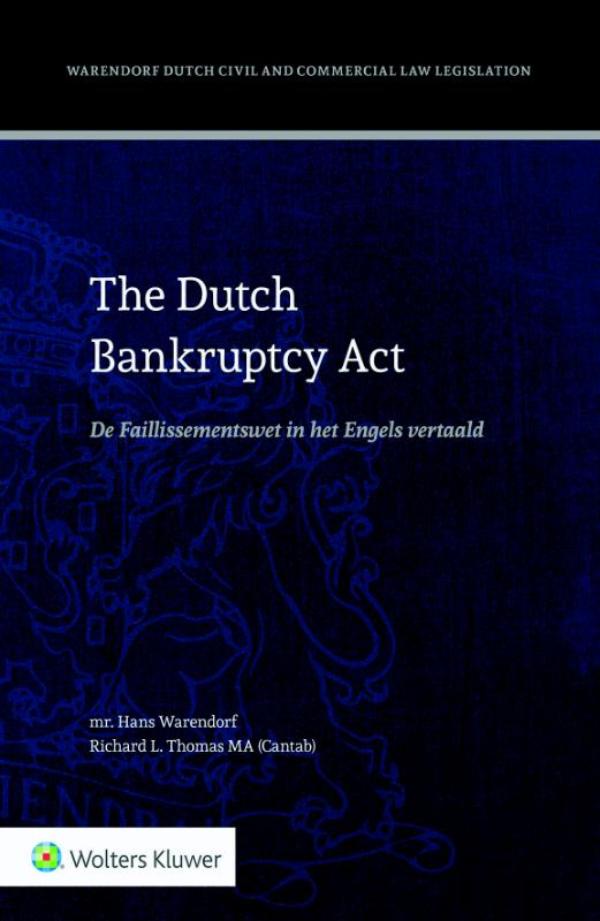 Omslag van The Dutch bankruptcy act