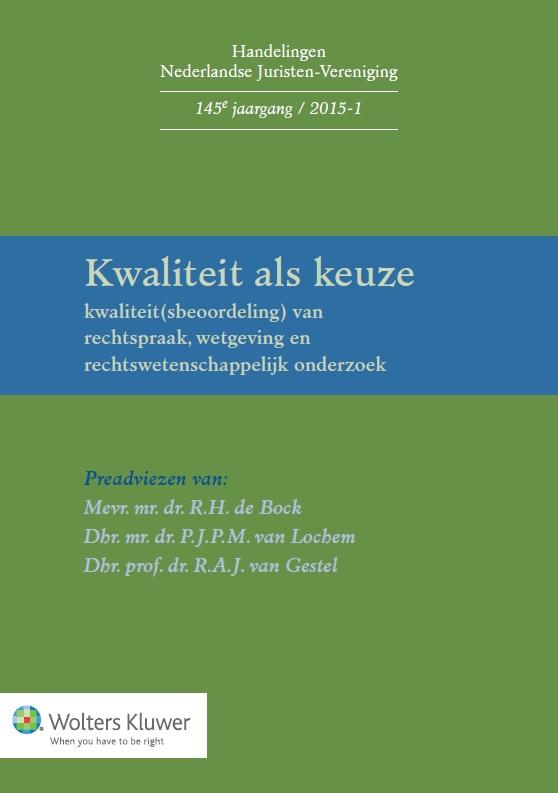 Omslag van Kwaliteit als keuze