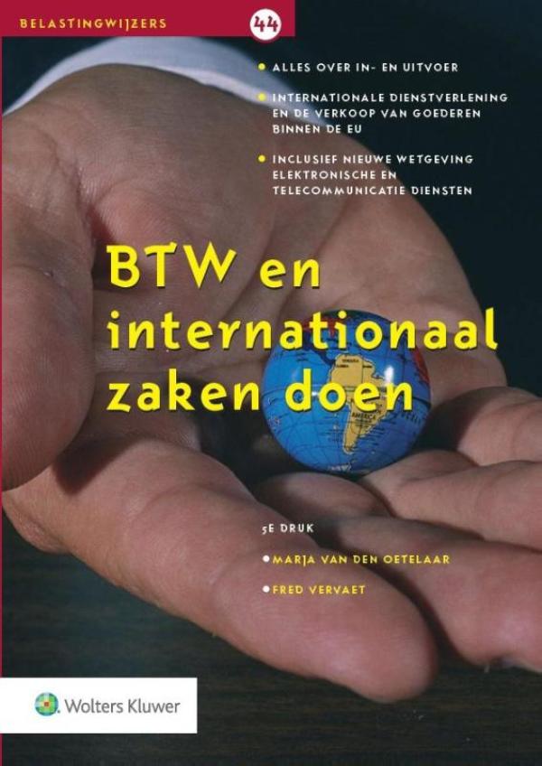 Omslag van BTW en internationaal zaken doen