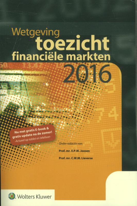 Omslag van Wetgeving toezicht financiële markten 2016
