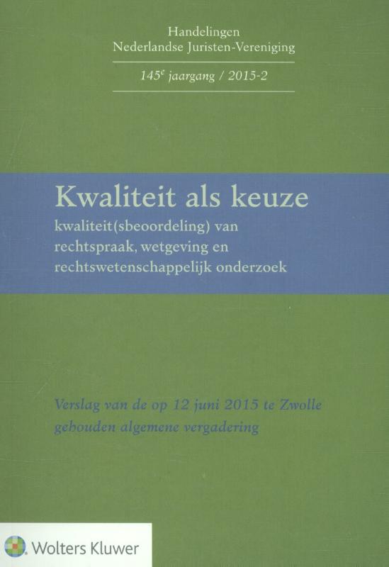 Omslag van Kwaliteit als keuze