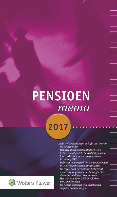 Omslag van Pensioenmemo 2017