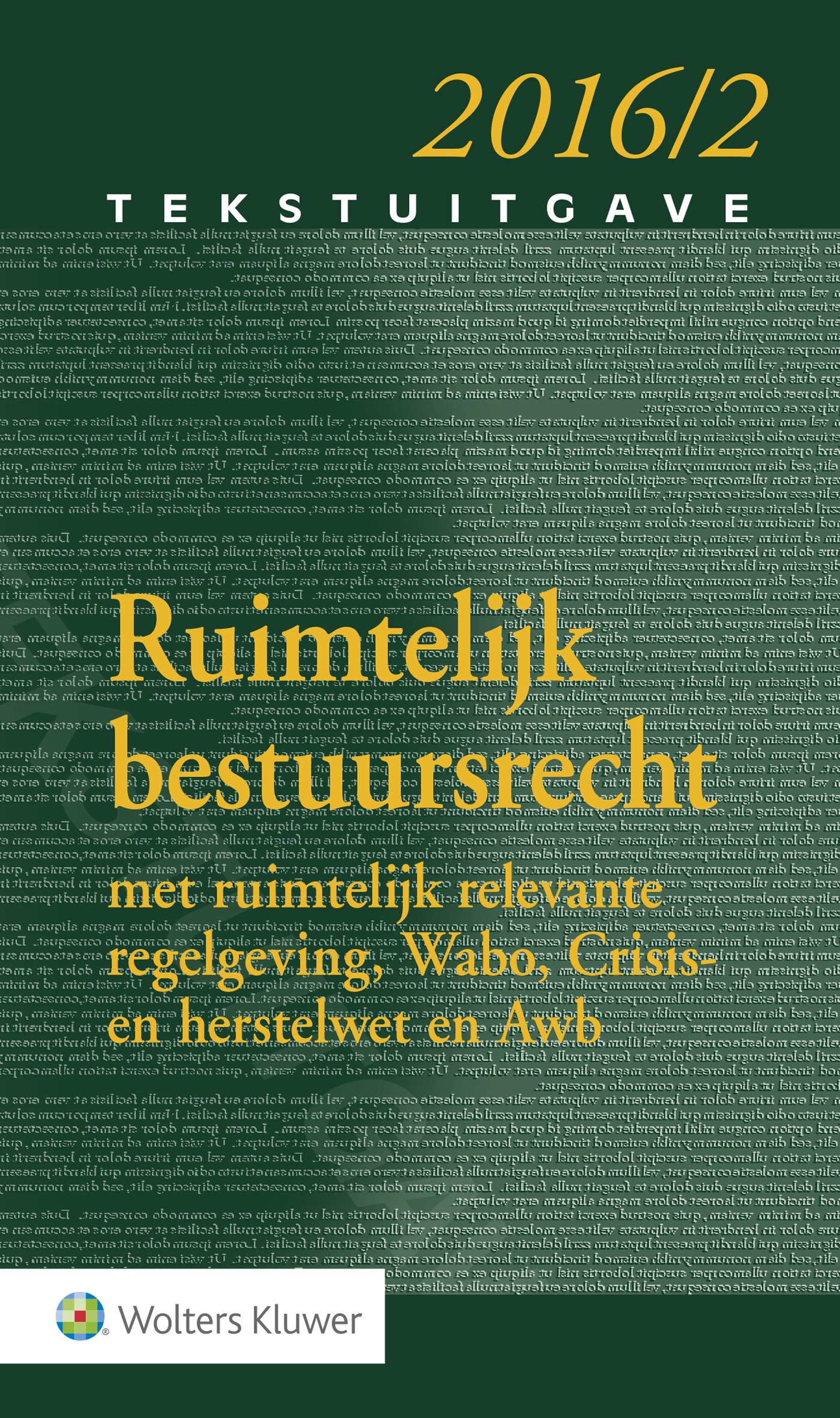 Omslag van Ruimtelijk bestuursrecht 2016.2