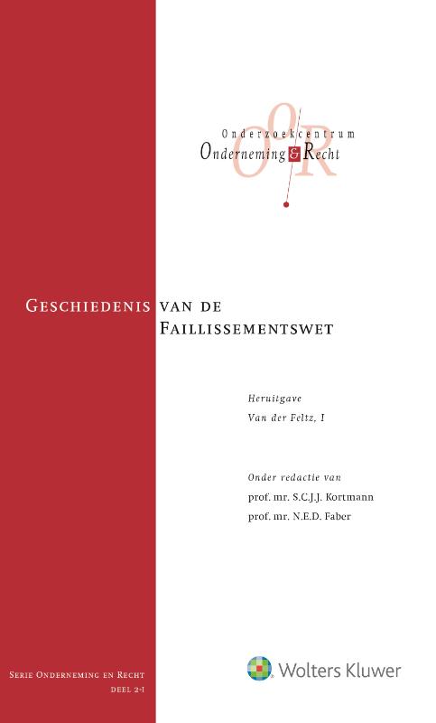 Omslag van Geschiedenis van de faillissementswet