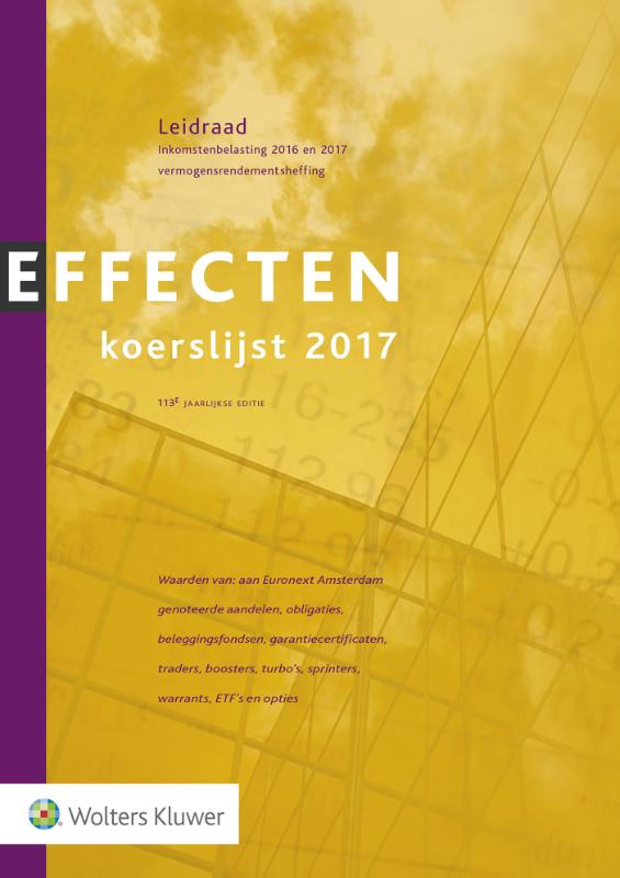 Omslag van Effectenkoerslijst 2017