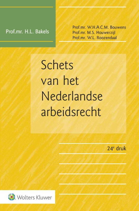 Omslag van Schets van het Nederlandse arbeidsrecht