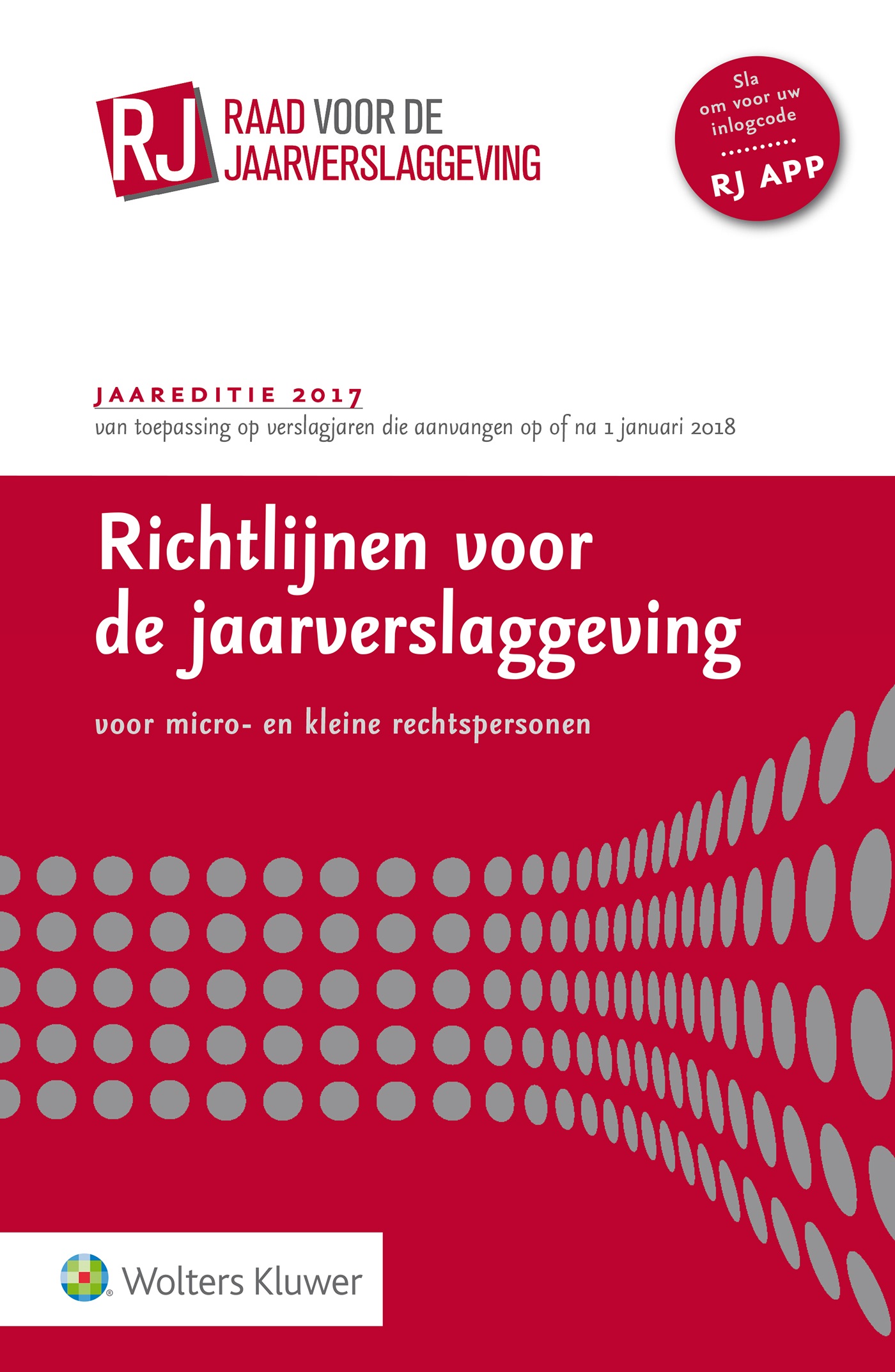 Omslag van Richtlijnen voor de jaarverslaggeving voor micro- en kleine rechtspersonen 2017