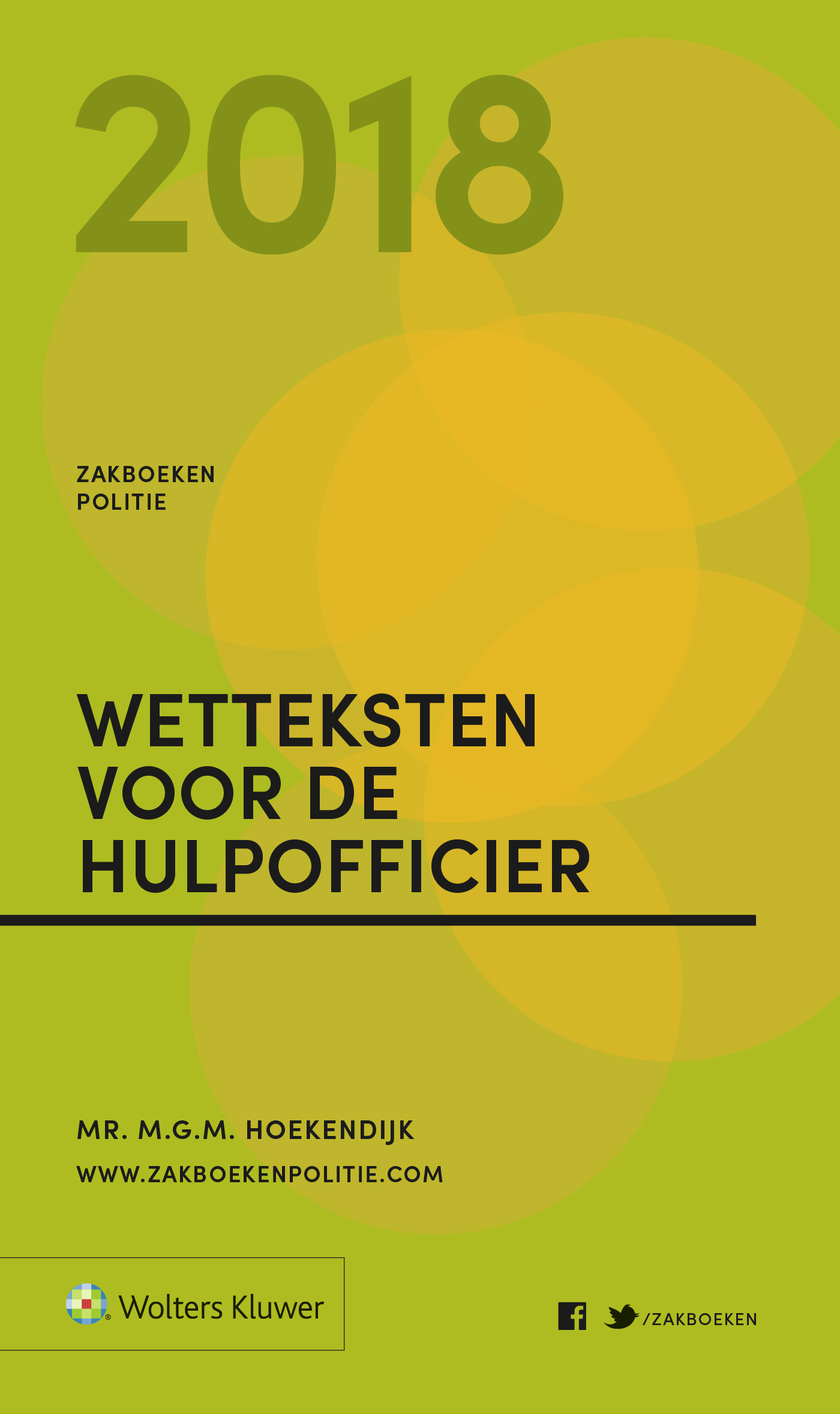 Omslag van Wetteksten voor de Hulpofficier 2018
