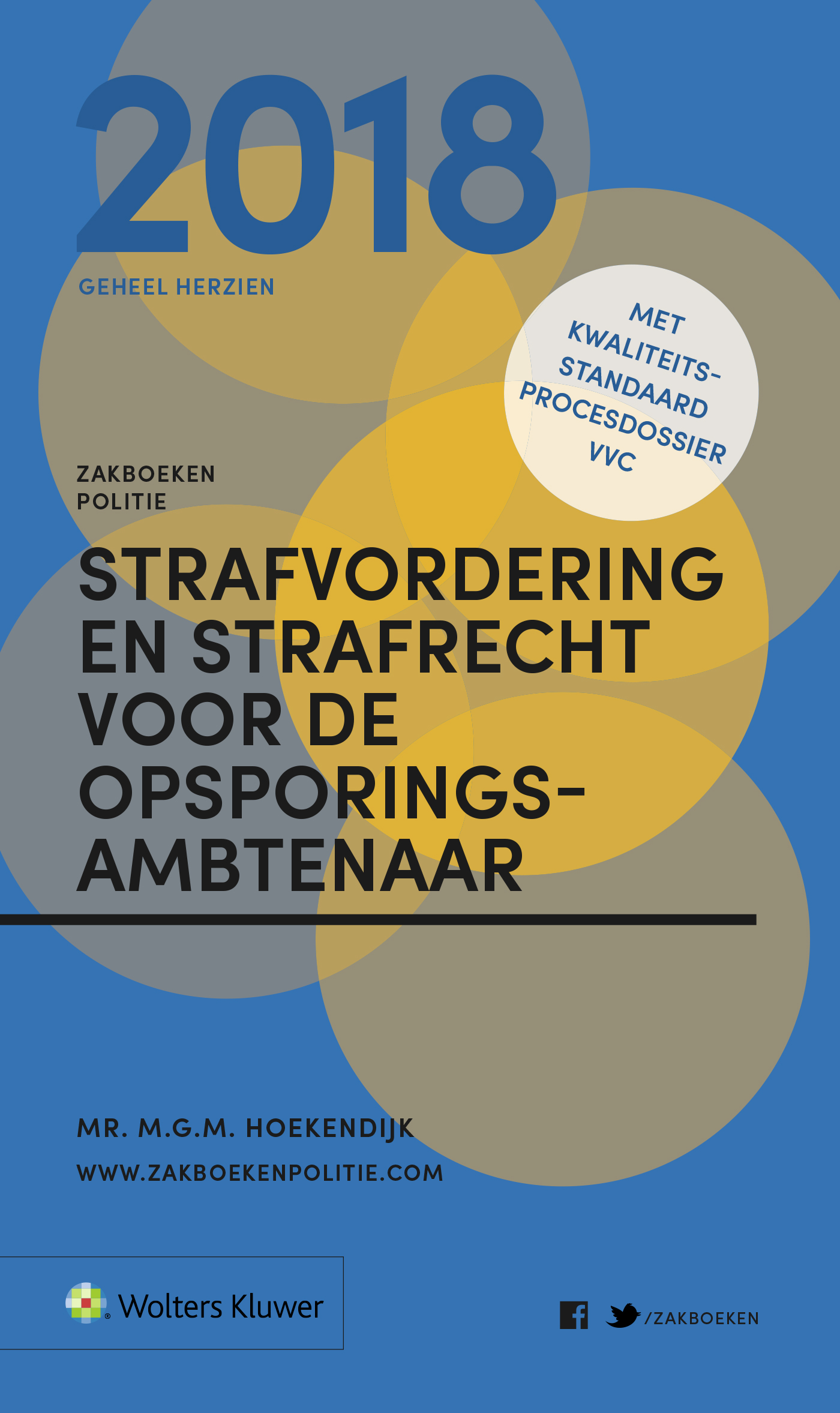 Omslag van Zakboek Strafvordering en Strafrecht voor de Opsporingsambtenaar 2018