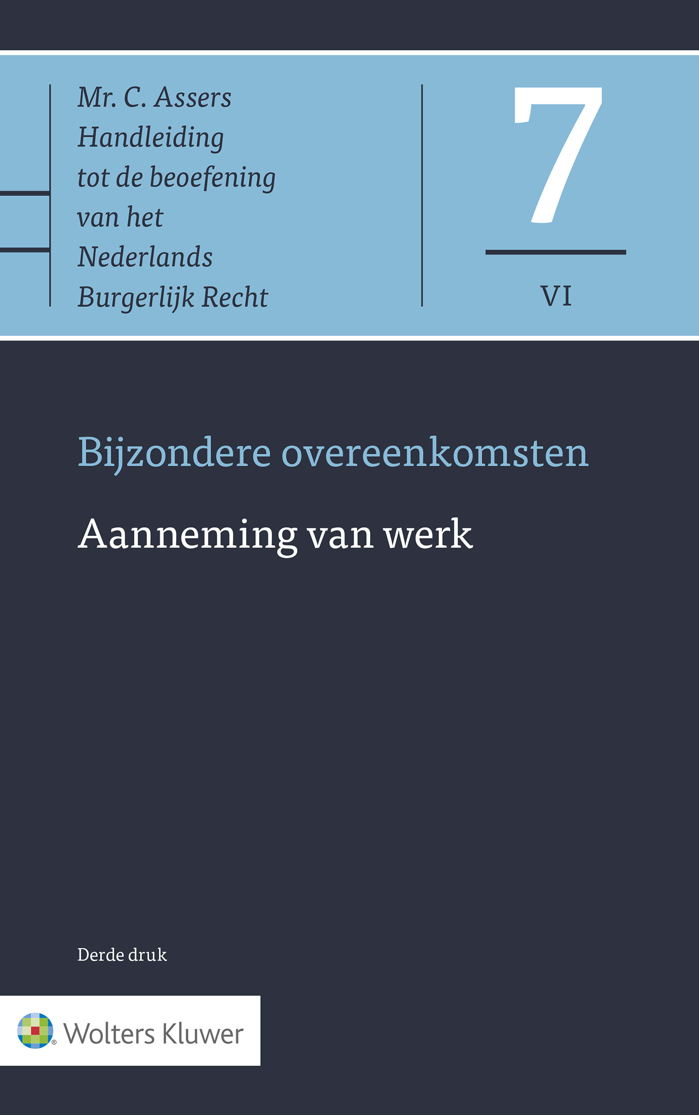 Omslag van Aanneming van werk