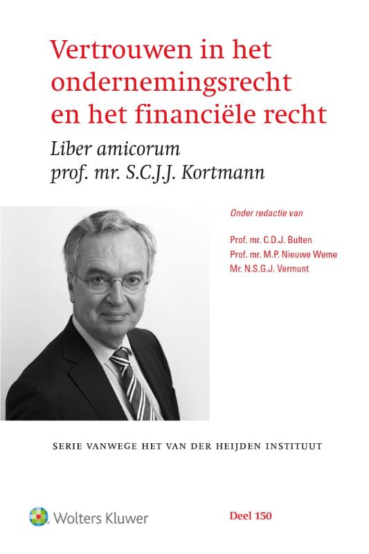 Omslag van Vertrouwen in het ondernemingsrecht en het financiële recht