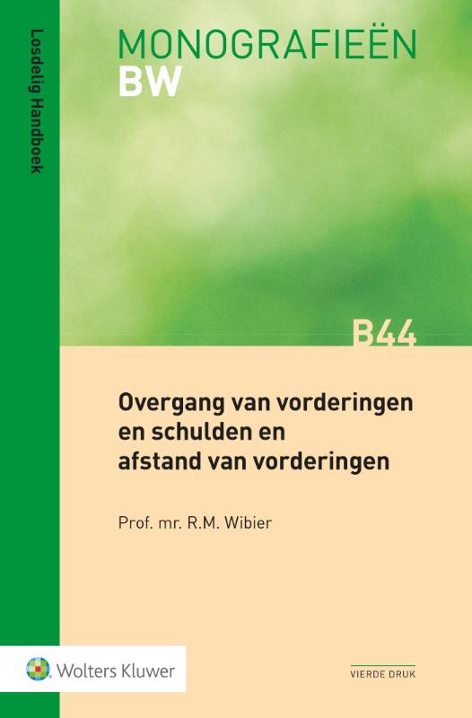 Omslag van Overgang van vorderingen en schulden en afstand van vorderingen
