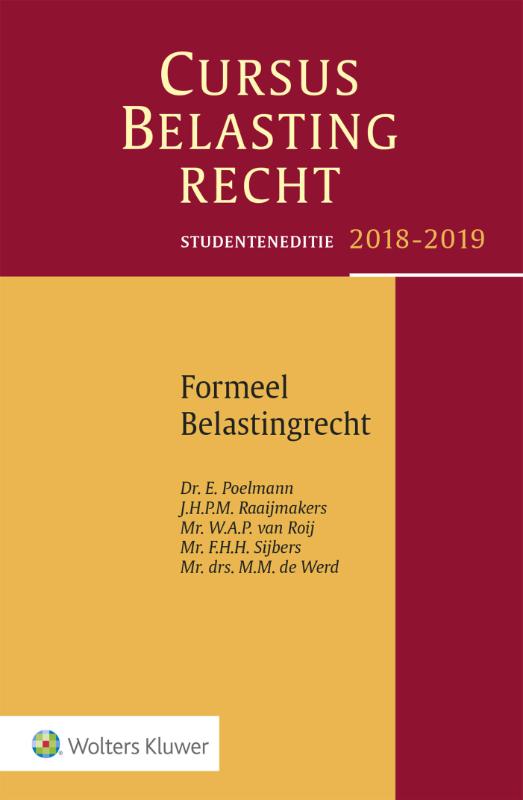 Omslag van Formueel belastingrecht 2018-2019