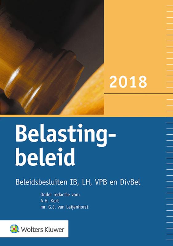Omslag van Belastingbeleid 2018