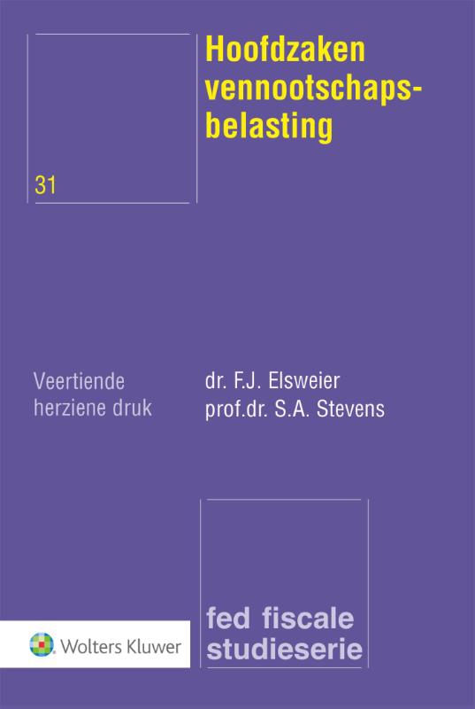 Omslag van Hoofdzaken vennootschapsbelasting