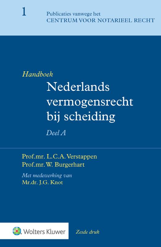Omslag van Handboek Nederlands vermogensrecht bij scheiding Deel A