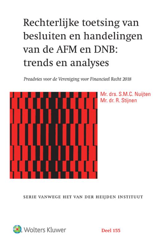 Omslag van Rechterlijke toetsing van besluiten en handelingen van de AFM en DNB: trends en analyses