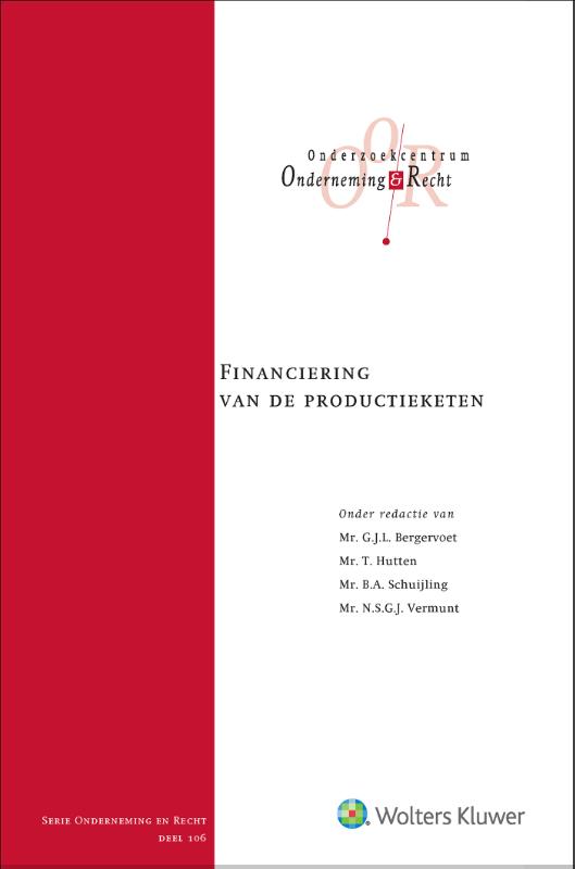 Omslag van Financiering van de productieketen