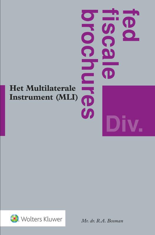 Omslag van Het Multilaterale Instrument (MLI)