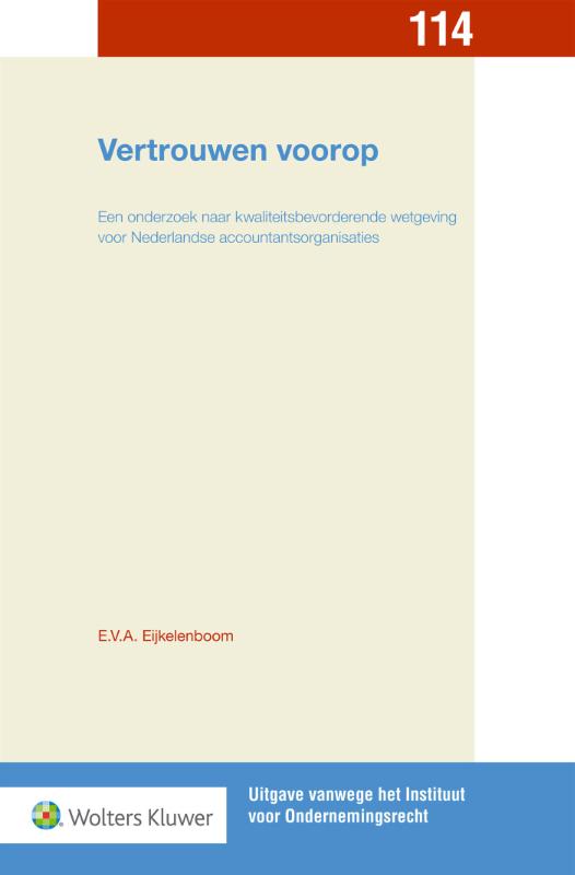 Omslag van Vertrouwen voorop