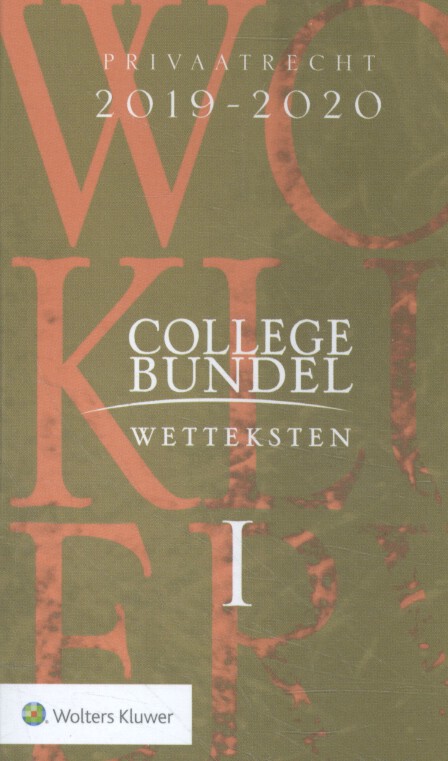 Omslag van Collegebundel 2019-2020