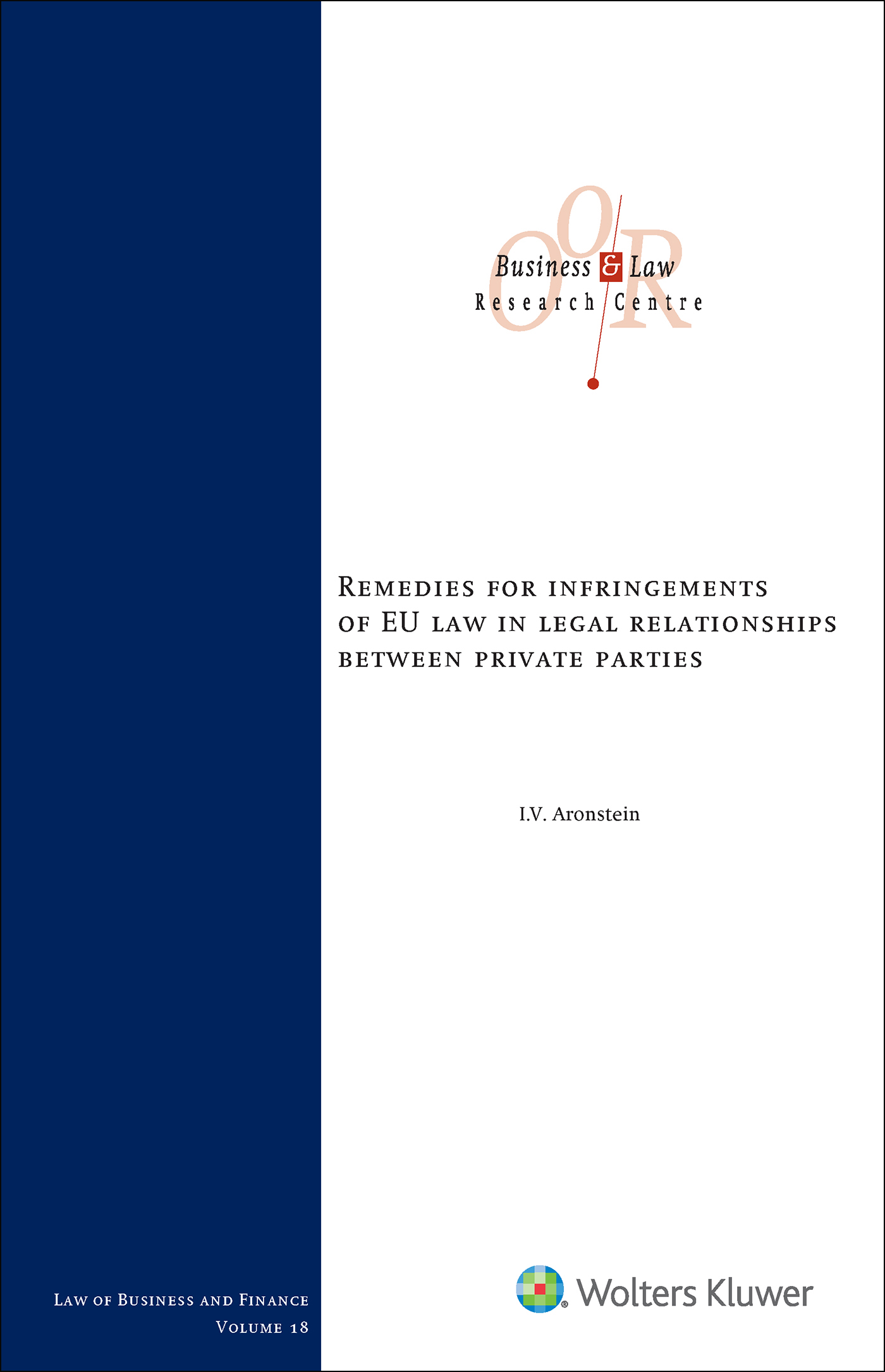 Omslag van Remedies for infringements of EU Law legal relationships between private parties