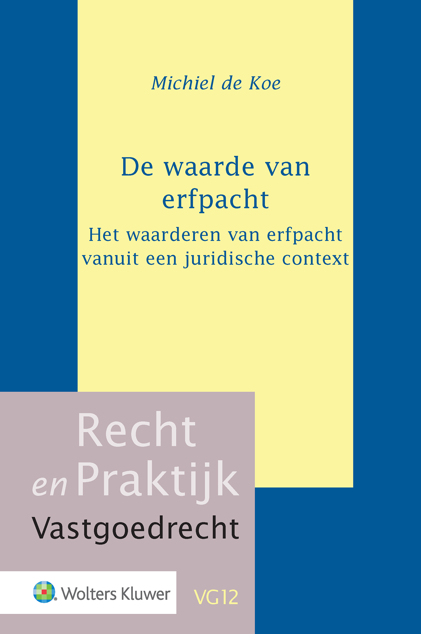 Omslag van De waarde van erfpacht