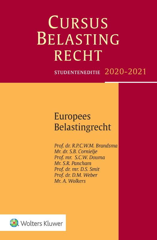 Omslag van Studenteneditie Cursus Belastingrecht Europees belastingrecht 2020-2021